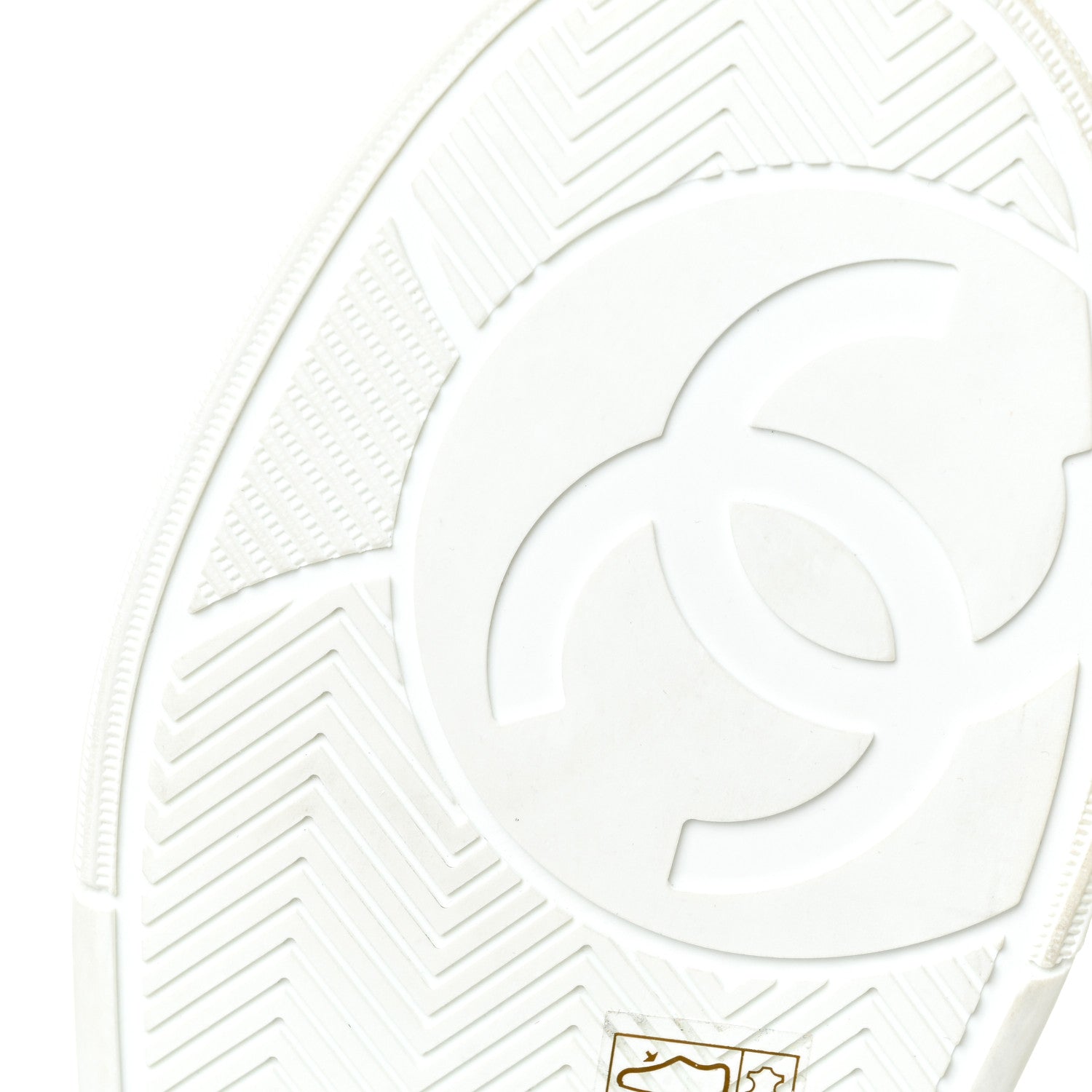Chanel Calfskin Womens Logo Sneakers 37 Black White 7 of 10