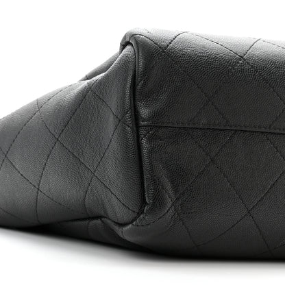 Chanel Caviar Stitched Large Lady Coco Shopping Tote Black 9 of 14