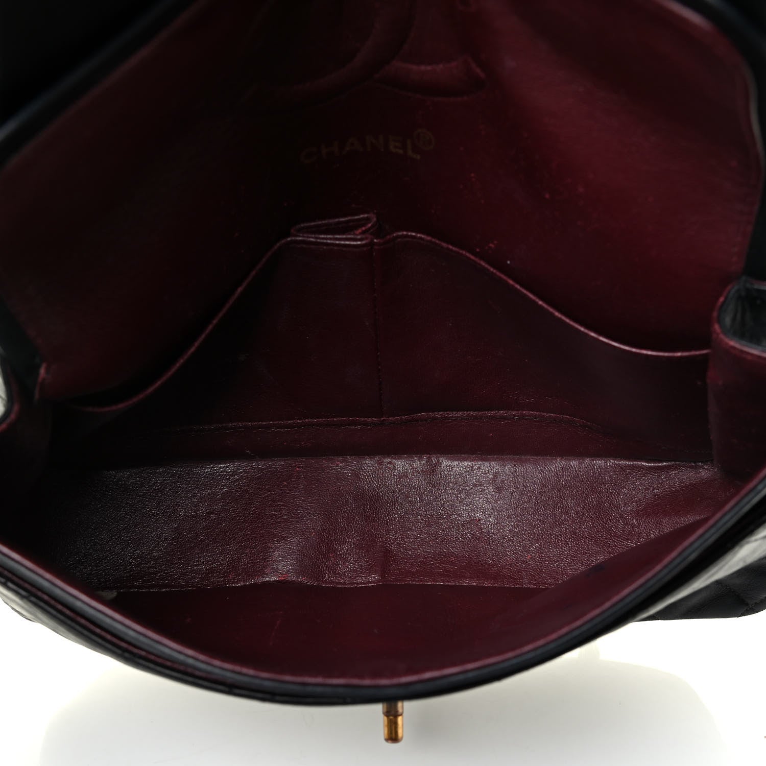 Chanel Lambskin Quilted Medium Double Flap Black 4 of 4