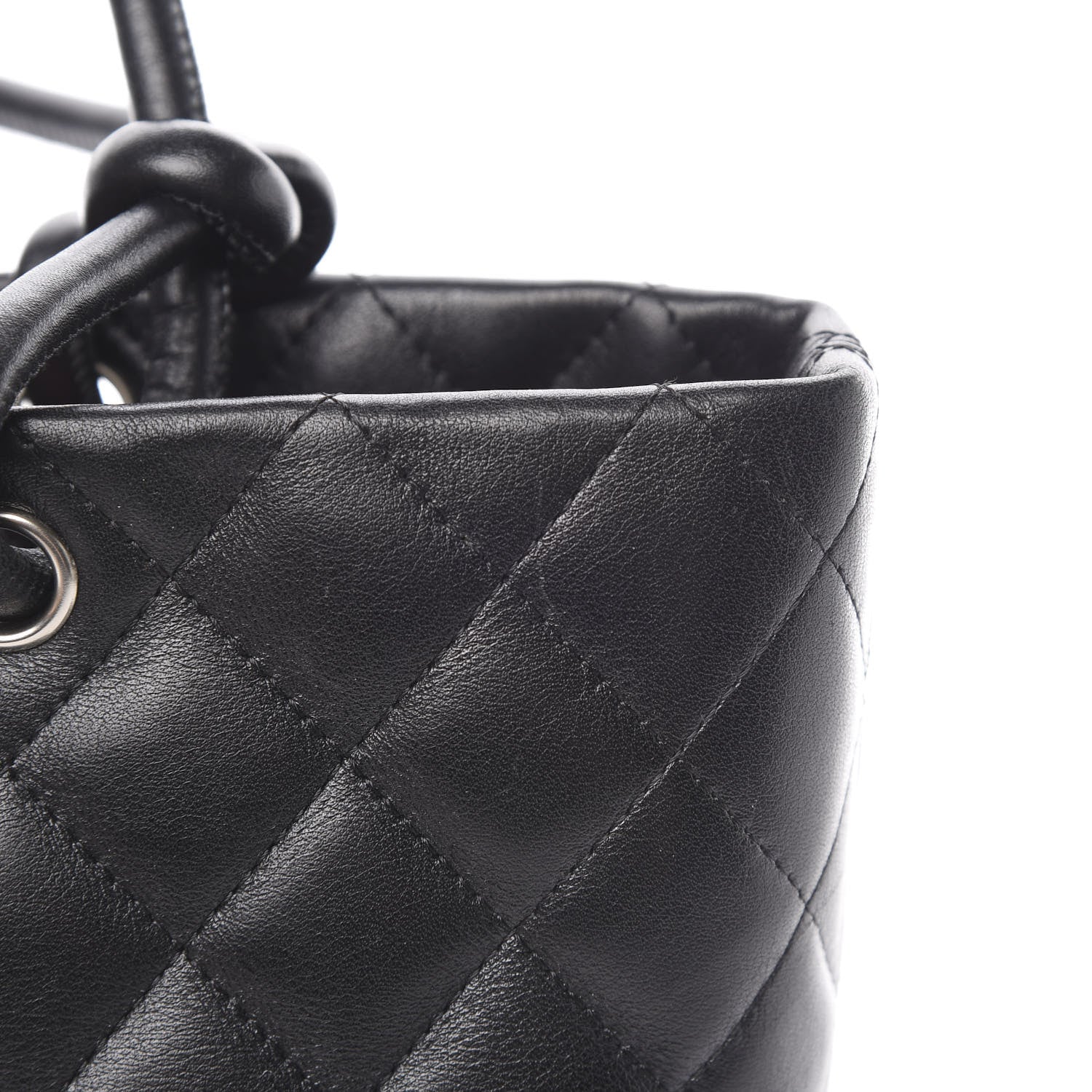 Chanel Calfskin Quilted Medium Cambon Tote Black White 12 of 12
