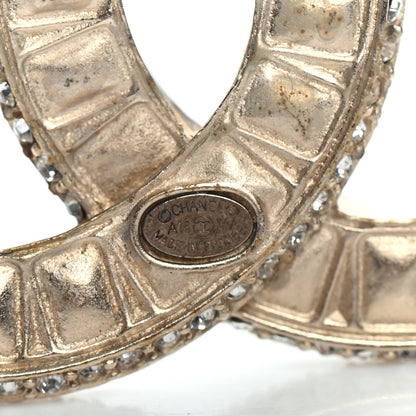 Chanel Baguette Crystal CC Brooch Gold 4 of 4
