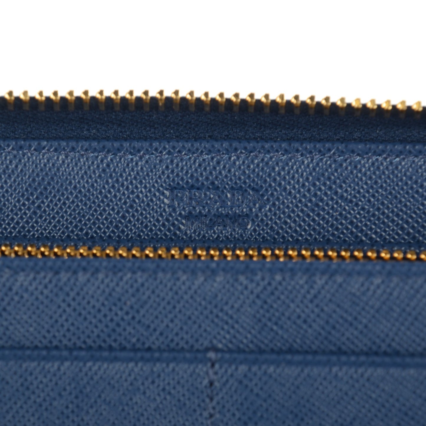 Saffiano Triangle Large Zip Around Travel Wallet Bleuette