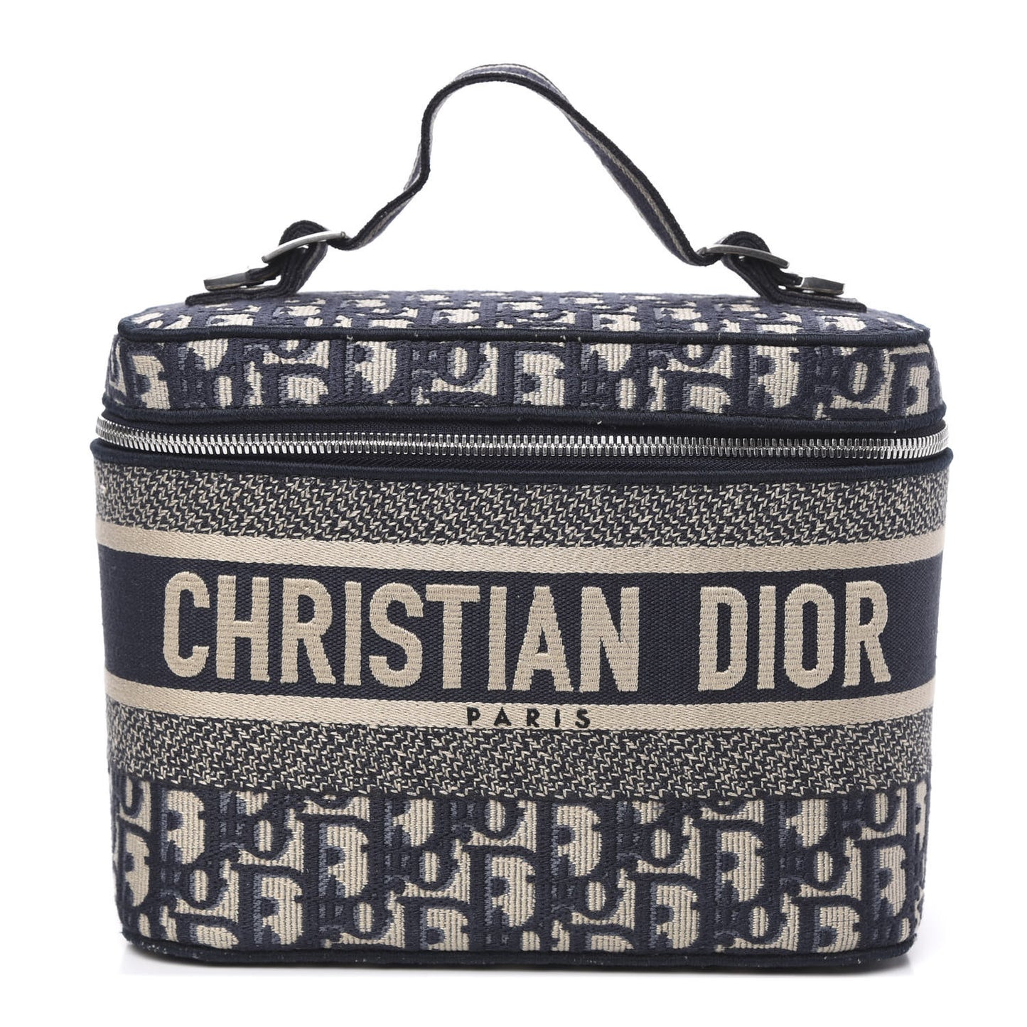 Oblique Diortravel Vanity Case Blue