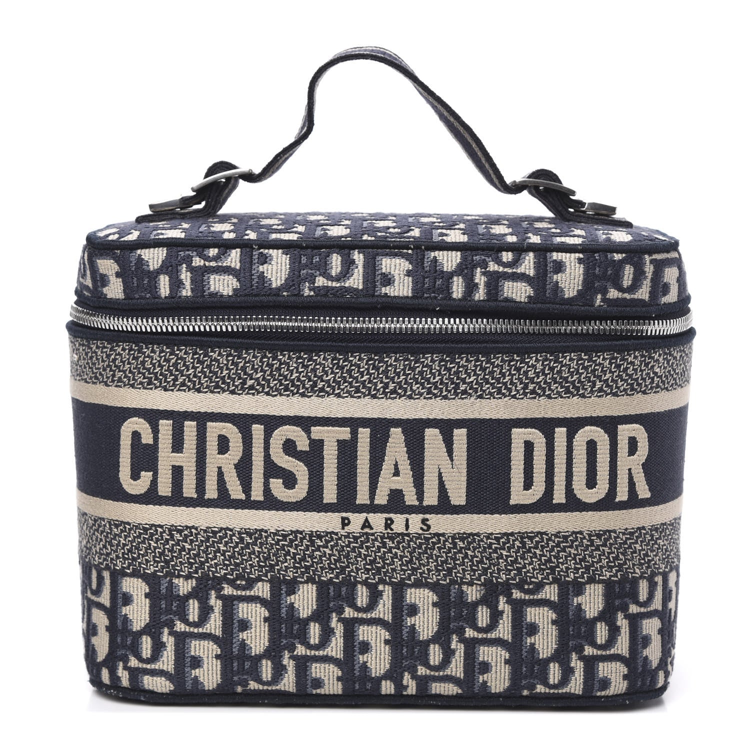 Christian Dior Oblique Diortravel Vanity Case Blue 1 of 10