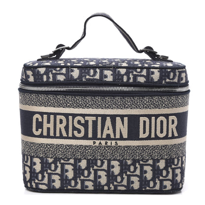 Christian Dior Oblique Diortravel Vanity Case Blue 1 of 10