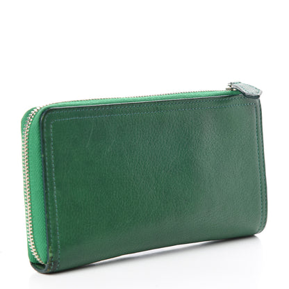 Givenchy Sugar Goatskin Pandora Half Zip Long Wallet Green 3 of 11