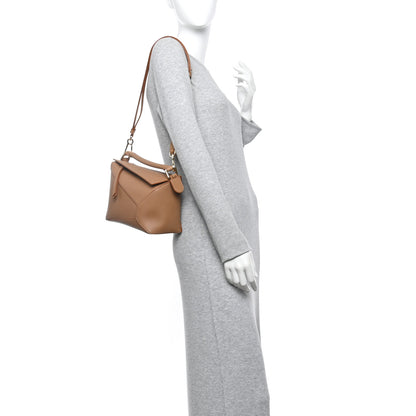 Loewe Grained Calfskin Small Puzzle Edge Bag Toffee 2 of 10