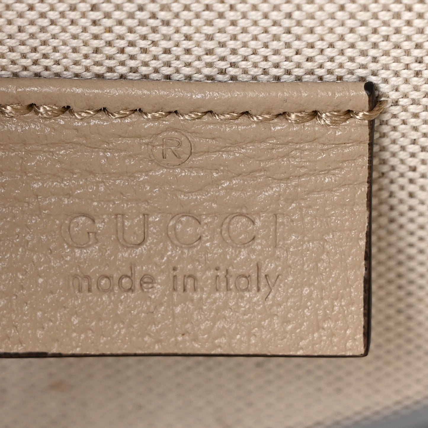 GG Supreme Monogram Textured Dollar Calfskin Mini Horsebit 1955 Shoulder Bag Beige Mystic White Oatmeal