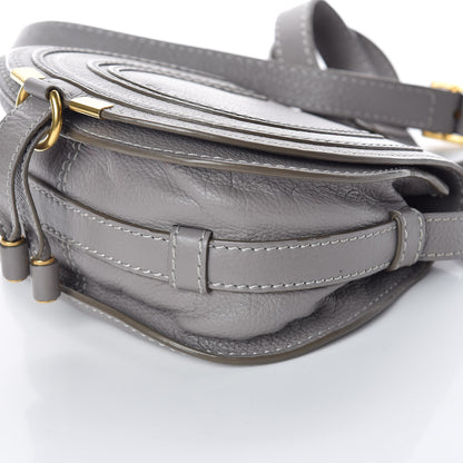 Chloe Calfskin Mini Marcie Round Crossbody Bag Cashmere Grey 8 of 12