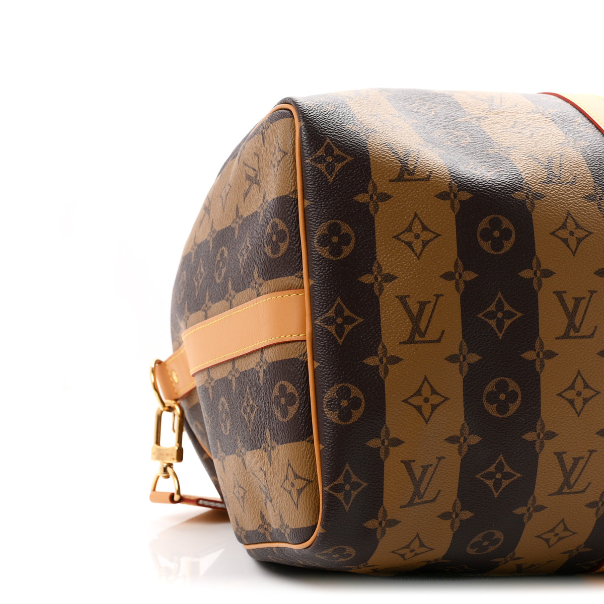 Louis Vuitton X NIGO Reverse Monogram Stripe Keepall Bandouliere 50 Brown 7 of 8