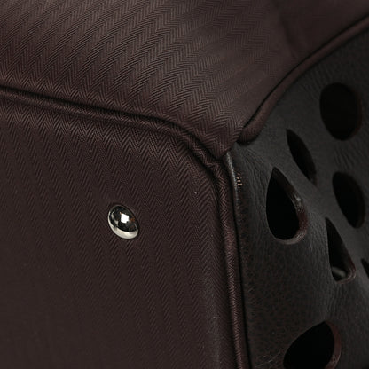 Hermes Toile Buffle Skipper TouTou Pet Carrier Bordeaux 9 of 12