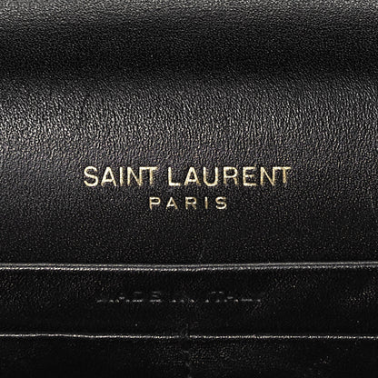 Saint Laurent Smooth Calfskin Classic Monogram Kate Tassel Chain Wallet Black 7 of 9