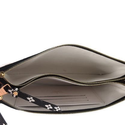 Louis Vuitton Monogram Giant Crafty Double Zip Pochette Creme Caramel 5 of 9