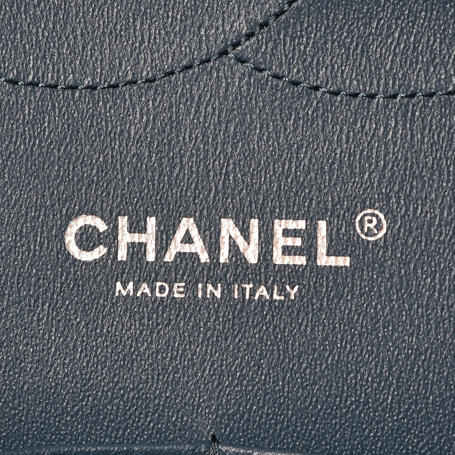 Chanel Caviar Chevron Quilted Jumbo Double Flap Blue 8 of 10