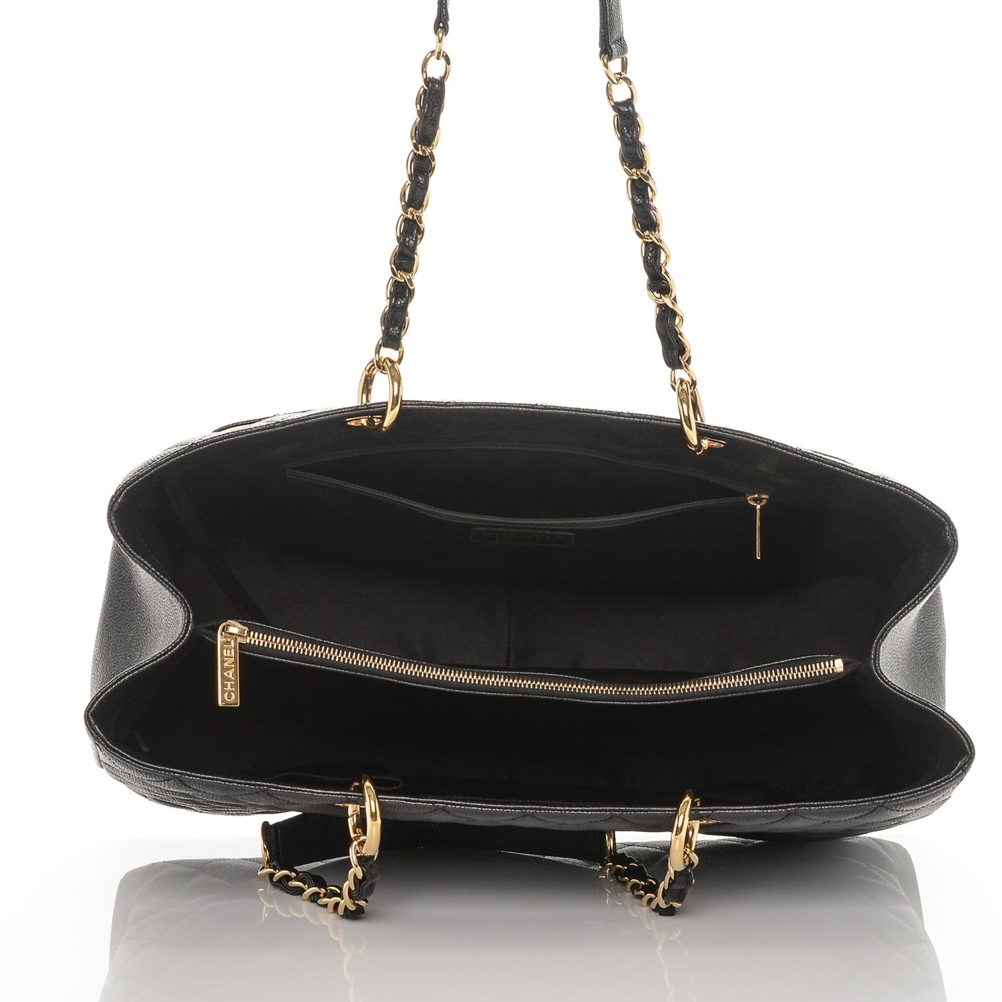 Caviar Quilted XL Grand Shopping Tote GST Black