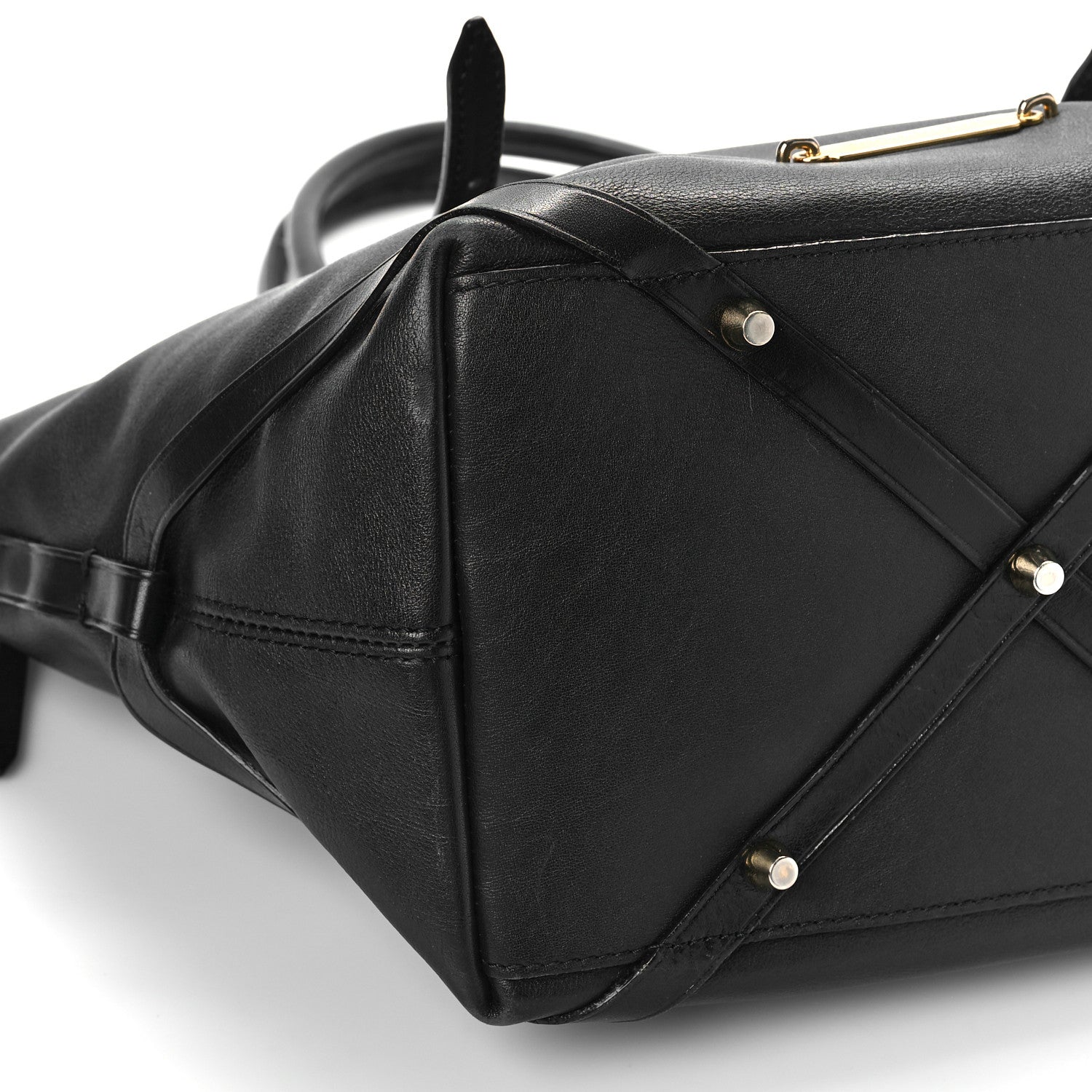 Burberry Calfskin House Check Small Salisbury Tote Black 8 of 11