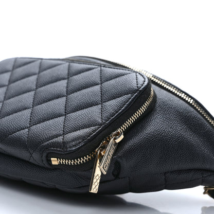 Chanel Caviar Quilted Business Affinity Waist Belt Bag Black 9 of 9