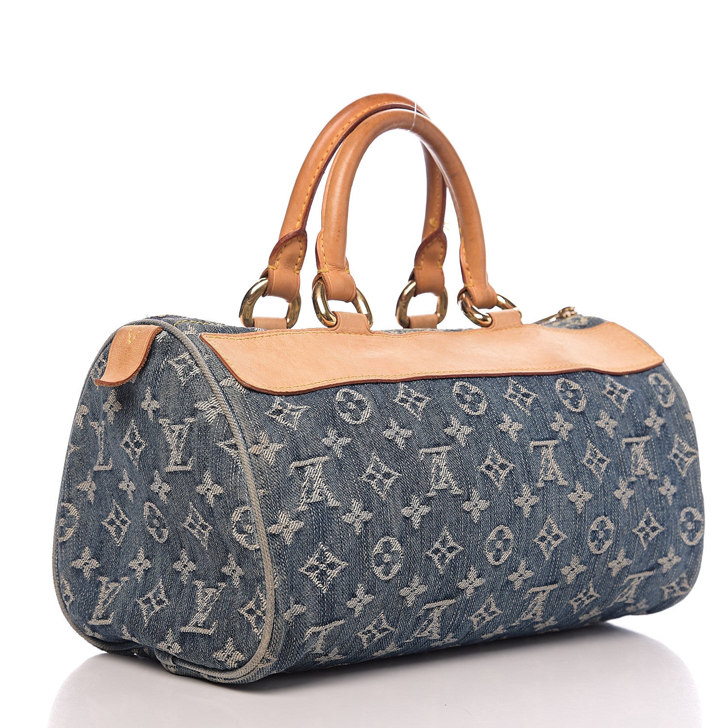 Louis Vuitton Monogram Denim Neo Speedy Blue 2 of 14