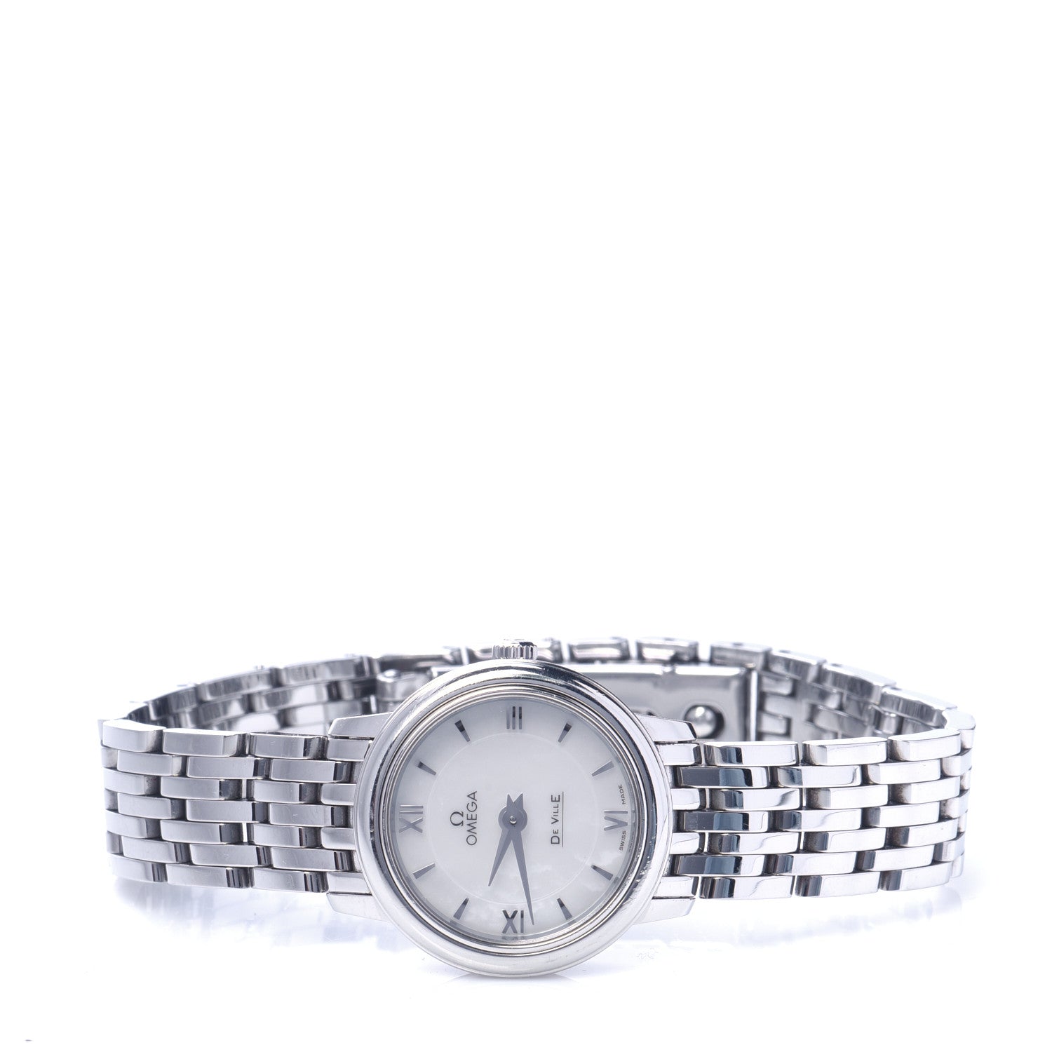 Omega Stainless Steel Mother of Pearl 24mm De Ville Prestige Quartz Watch 424.10.24.60.05.001 2 of 7