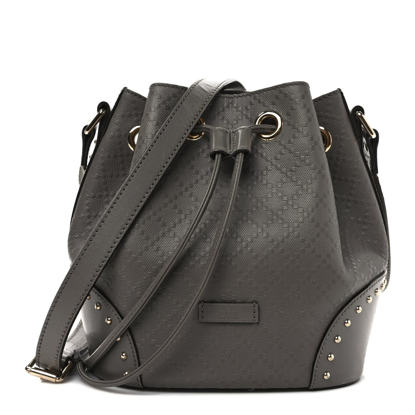 Bright Diamante Studded Small Bucket Bag Loess