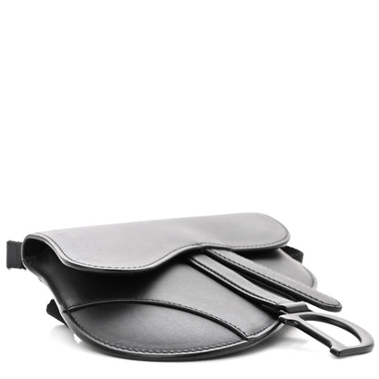 Christian Dior Ultra Matte Calfskin Saddle Belt Bag Black 4 of 9