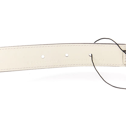 Gucci Calfskin Torchon Double G Chain 25mm Belt 85 34 Mystic White 3 of 3
