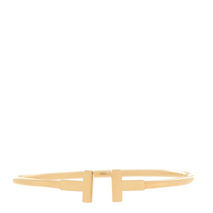 Tiffany 18K Yellow Gold T Wire Bracelet 1 of 5
