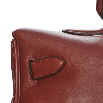 Hermes Veau Sikkim Kelly Relax 50 Rouge H 25 of 31