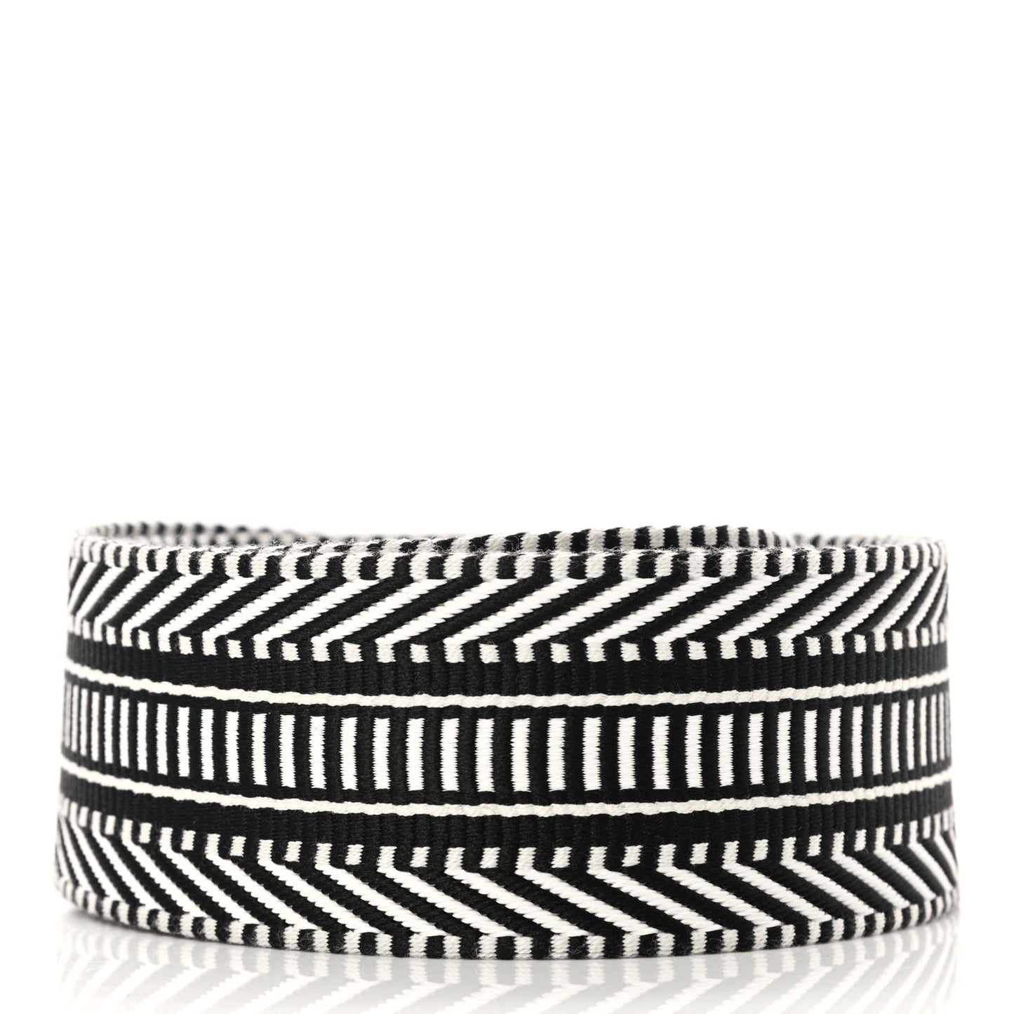 Toile Swift 50mm Sangle Cavale Shoulder Strap Black Ecru