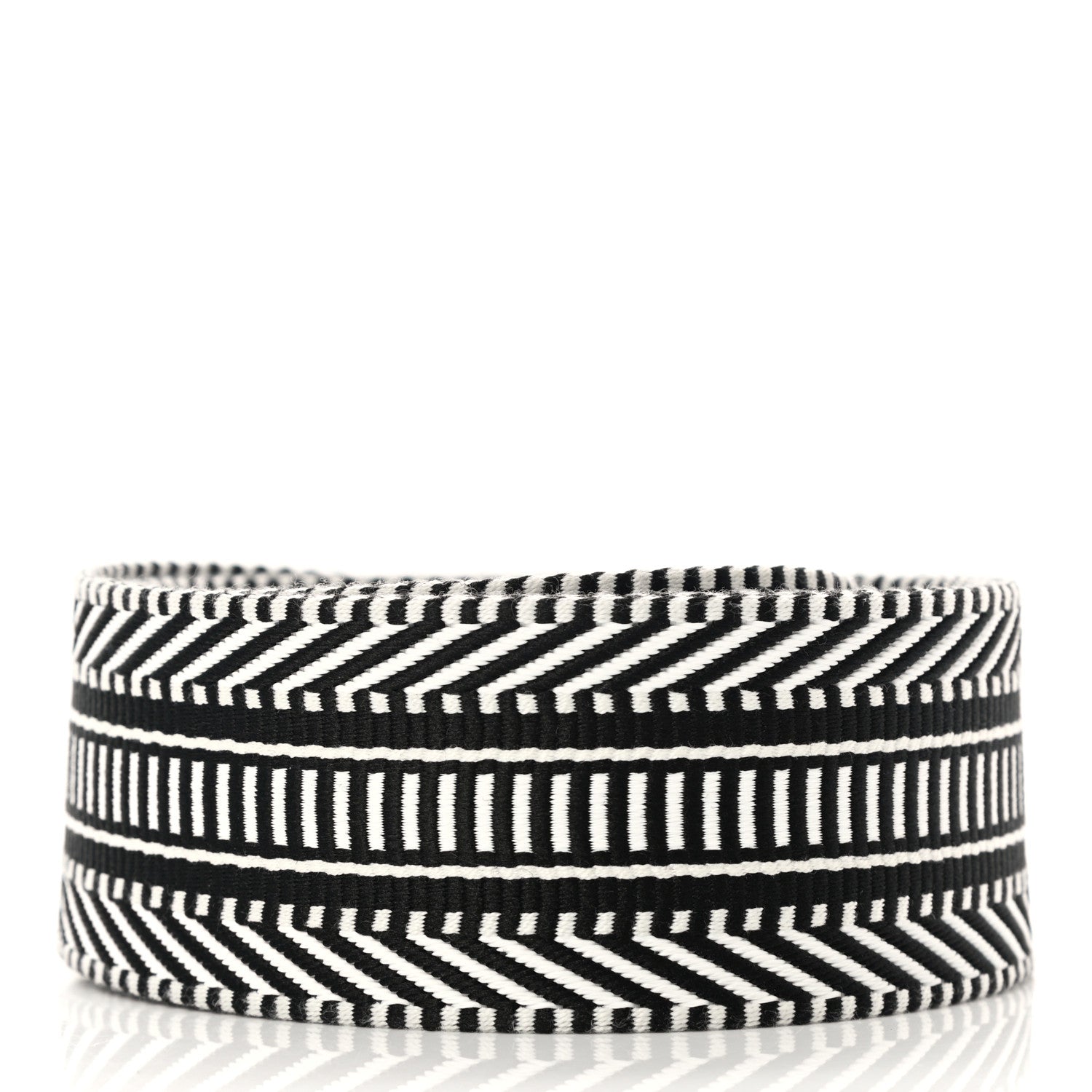 Hermes Toile Swift 50mm Sangle Cavale Shoulder Strap Black Ecru 2 of 5