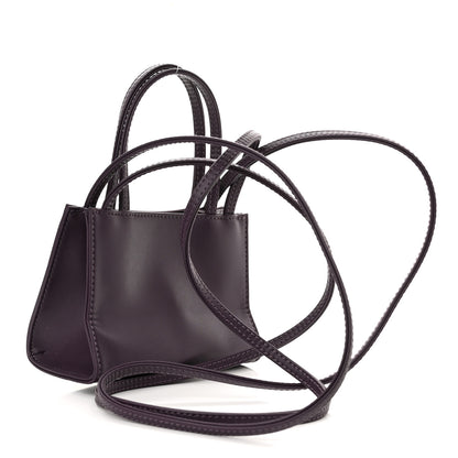 Telfar Vegan Leather Small Shopping Bag Eggplant 3 of 9