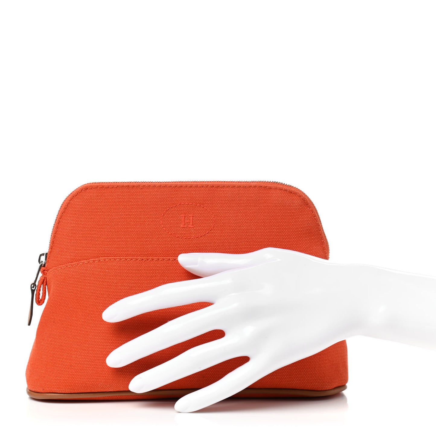 Cotton Canvas Mini Bolide Travel Cosmetic Pouch Feu