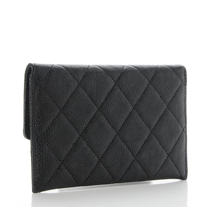 Chanel Caviar Quilted Wallet On Removable Chain Insert Black 3 of 6