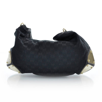 Gucci Monogram Medium Indy Hobo Black 3 of 9