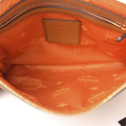 MCM Visetos Mini Pouch Cognac 5 of 8