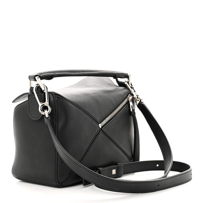 Loewe Calfskin Small Puzzle Bag Black 3 of 11