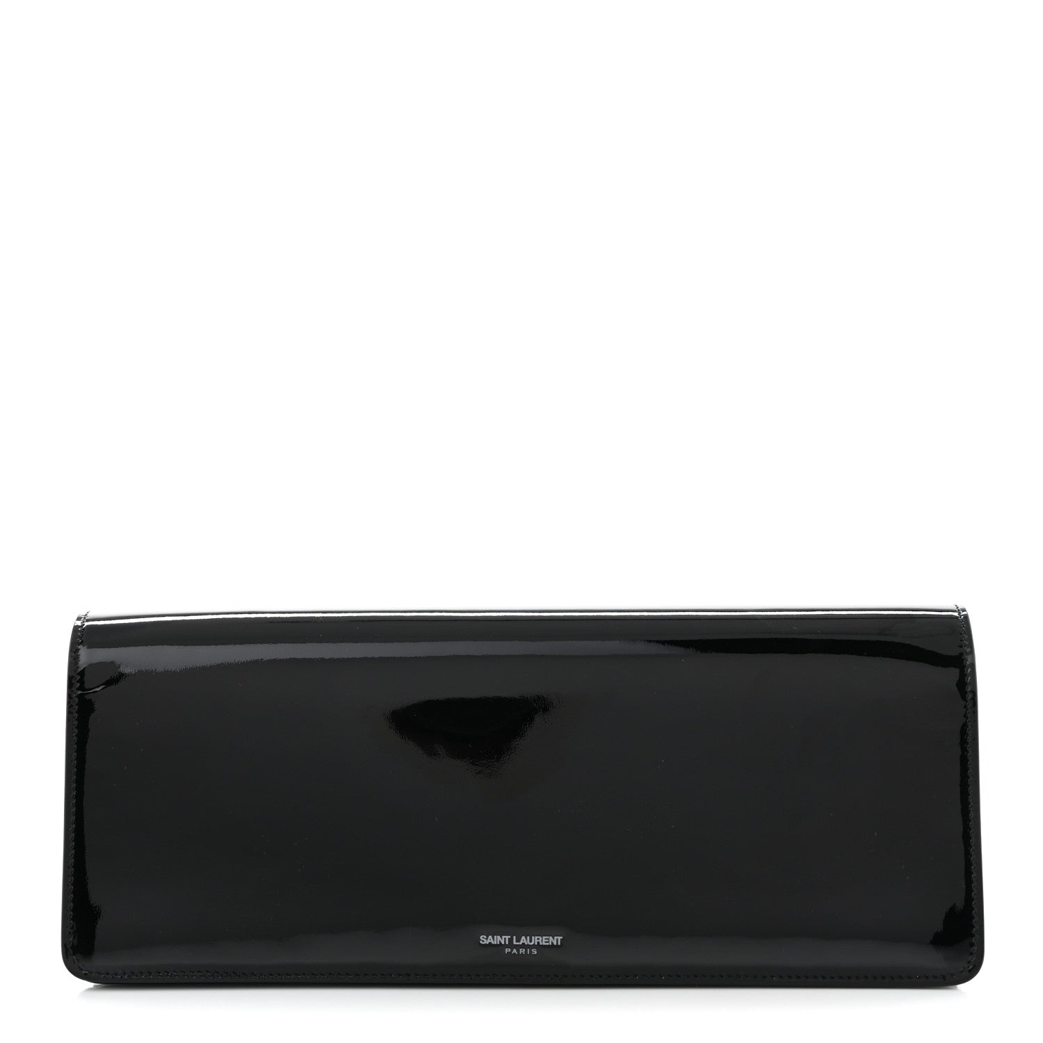 Saint Laurent Patent Calfskin Clutch Black 1 of 7