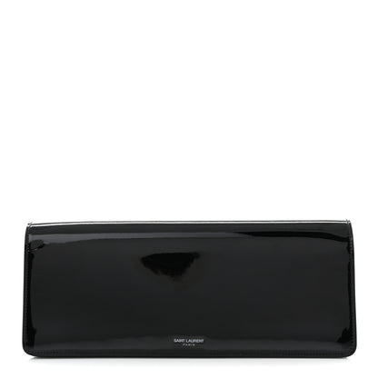 Saint Laurent Patent Calfskin Clutch Black 1 of 7