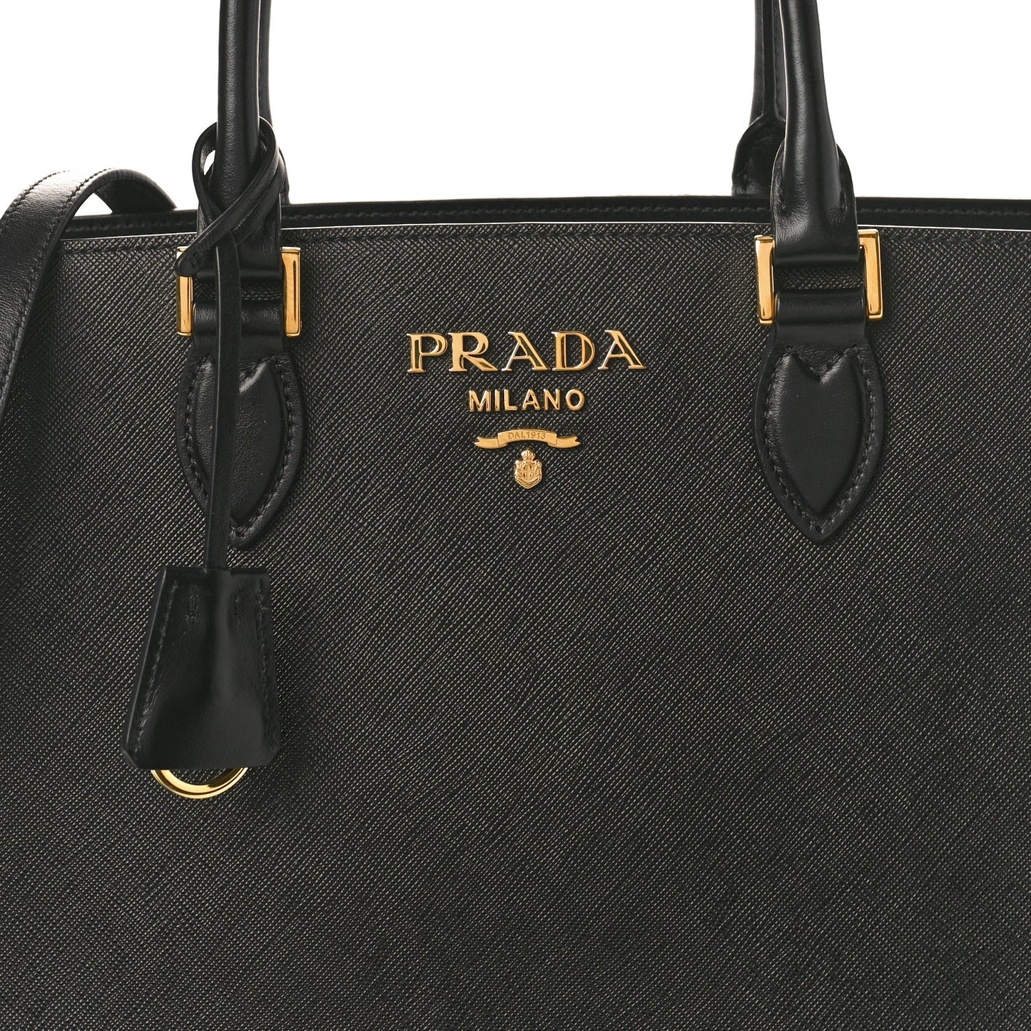 Saffiano Soft Calfskin Large Tote Black