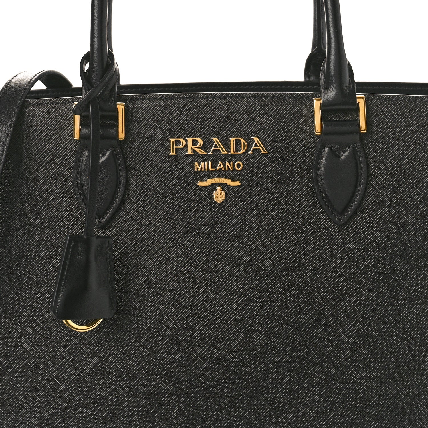 Prada Saffiano Soft Calfskin Large Tote Black 7 of 9