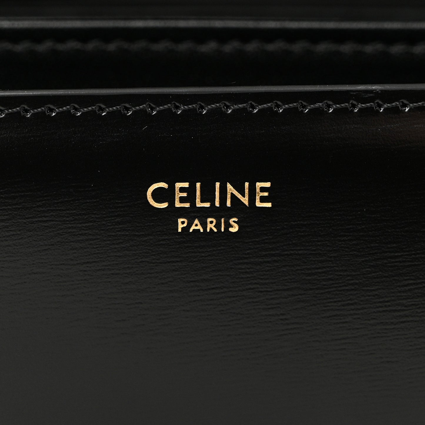 Shiny Calfskin Medium Triomphe Black