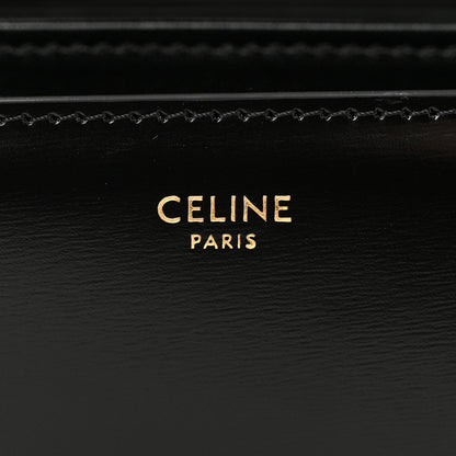 Celine Shiny Calfskin Medium Triomphe Black 6 of 10