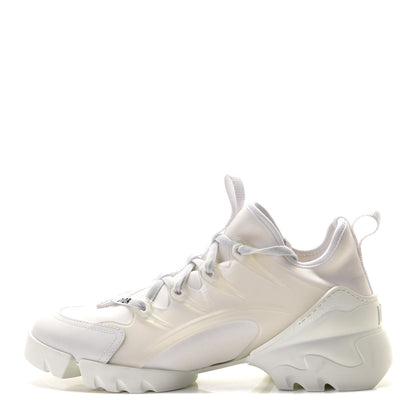 Christian Dior Technical Fabric Rubber Womens D-Connect Sneakers 38 White 1 of 8