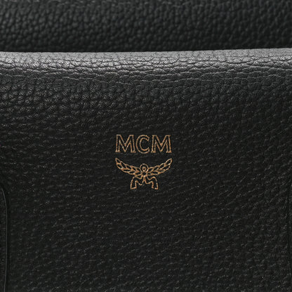 MCM Grained Calfskin Medium Milla Tote Black 6 of 13