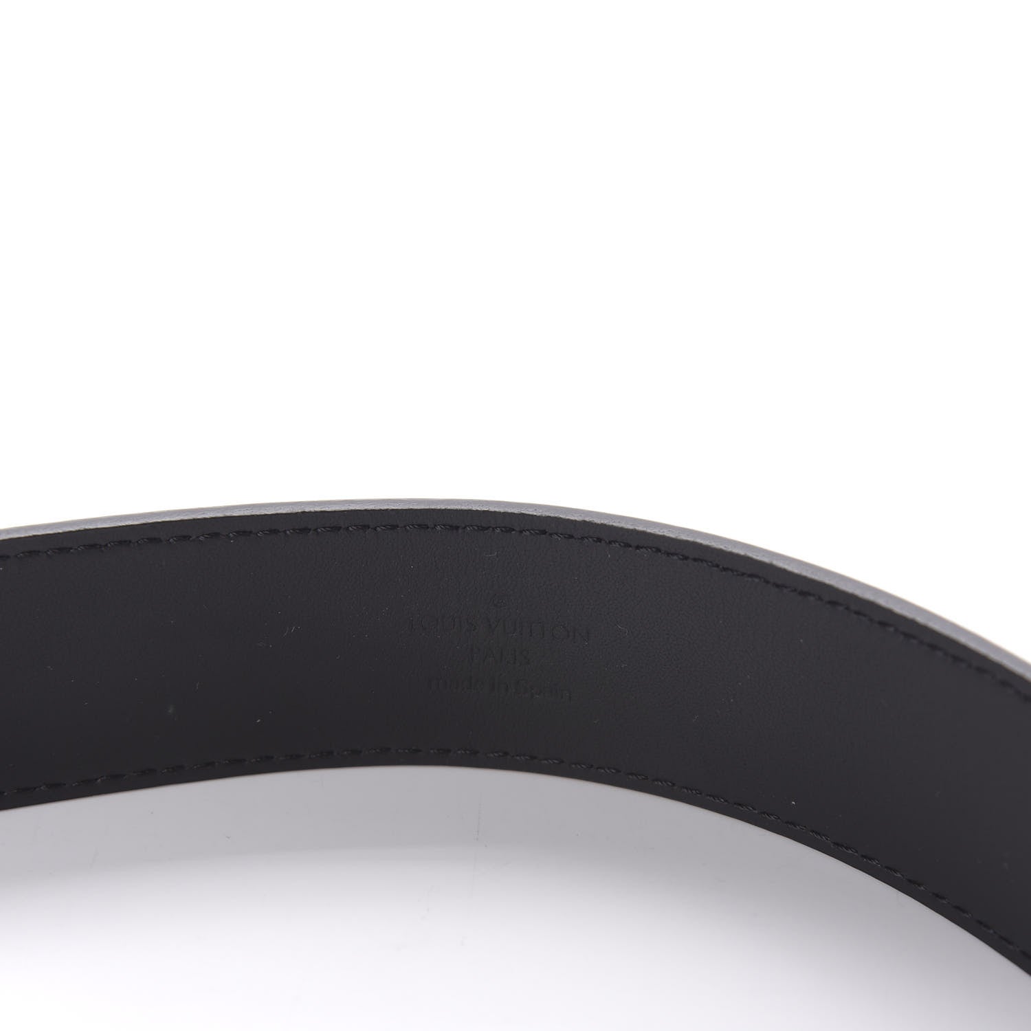 Louis Vuitton Calfskin 35mm Pont Neuf Belt 75 30 Black 5 of 6