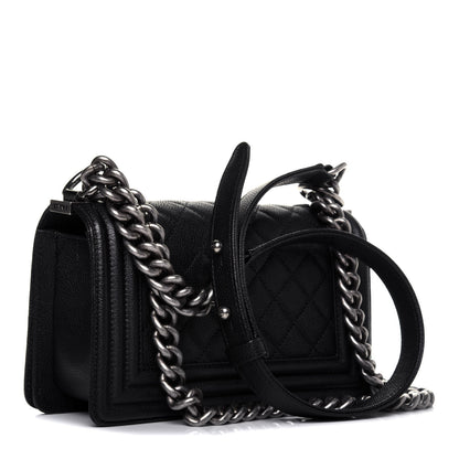 Chanel Caviar Quilted Small Boy Flap Black 4 of 18