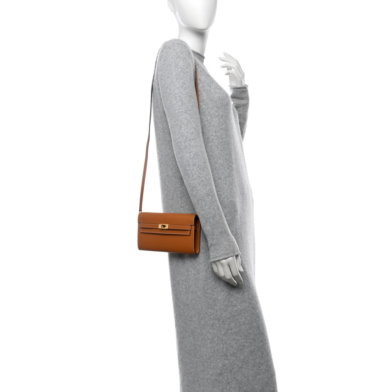 Hermes Epsom Kelly Wallet To Go Toffee 2 of 9