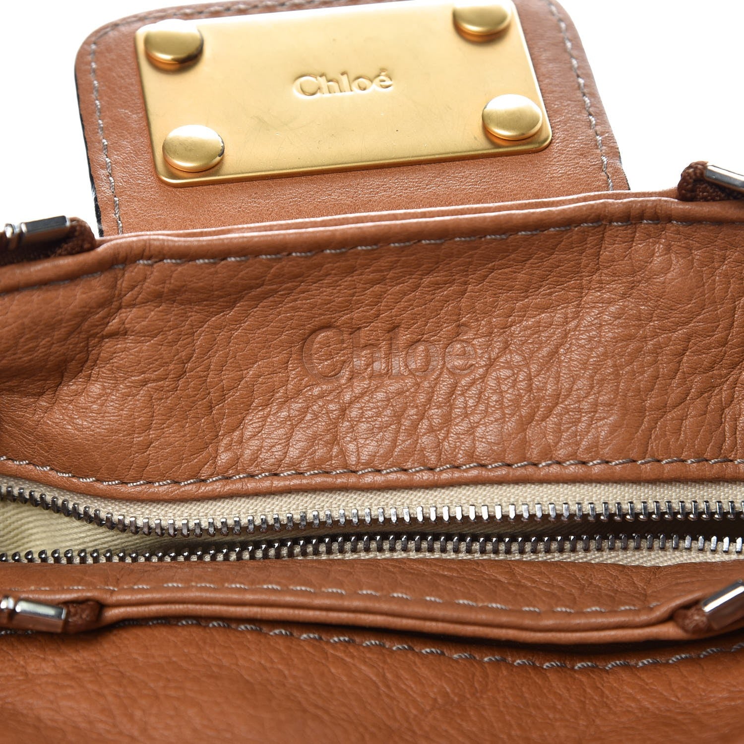Chloe Calfskin Medium Paddington Satchel Nut 7 of 13