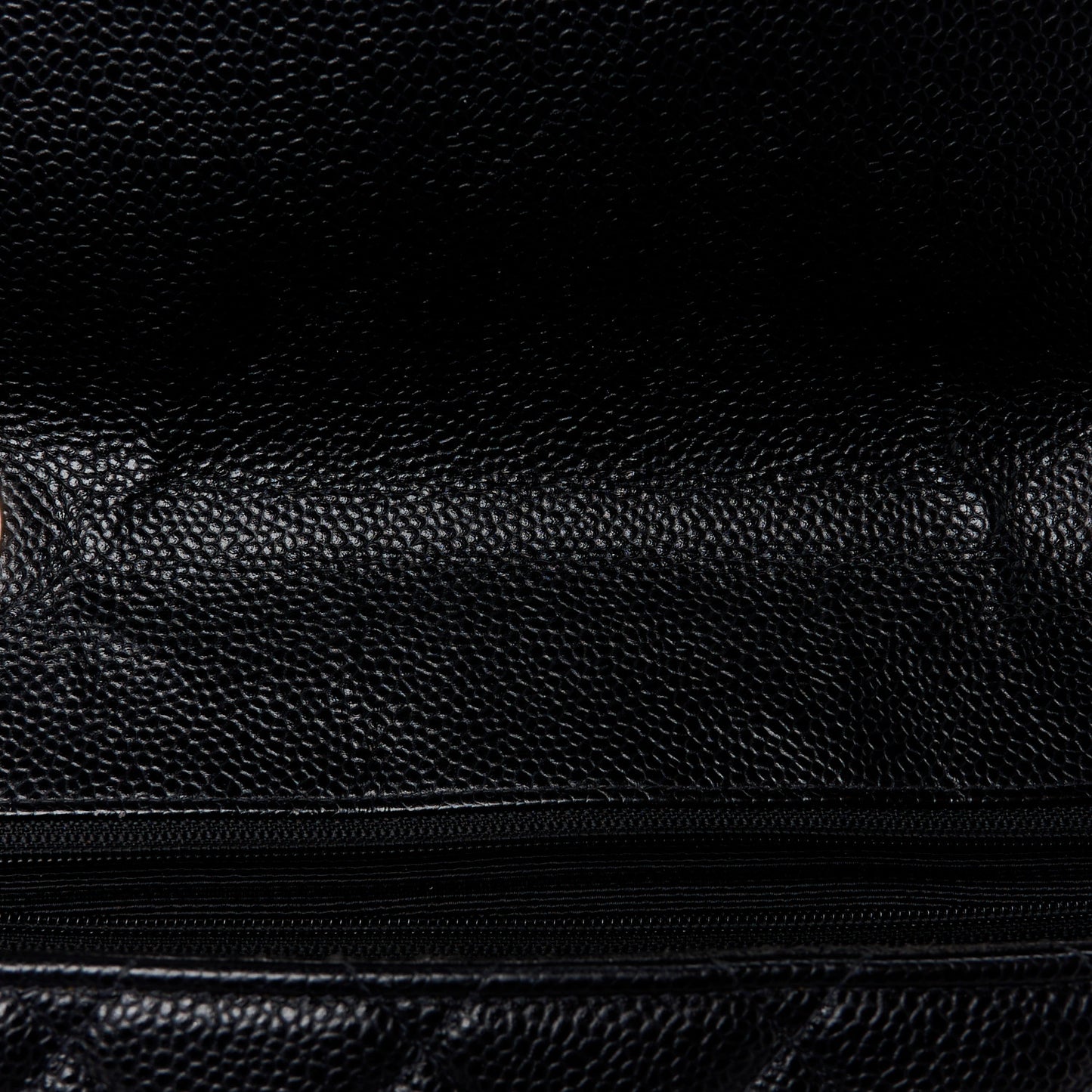 Caviar Jumbo Single Flap Black