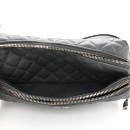 Chanel Calfskin Quilted Waist Bag Dark Grey 7 of 12